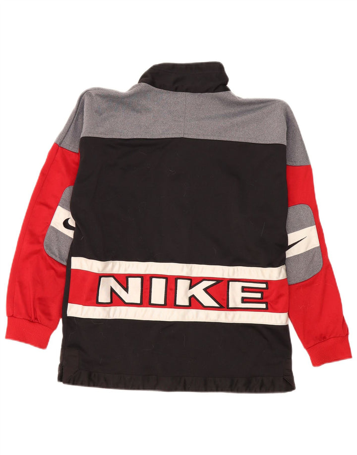 Nike Jungen-Trainingsanzug mit grafischem Oberteil, 12–13 Jahre, Größe L, Schwarz, Farbblock