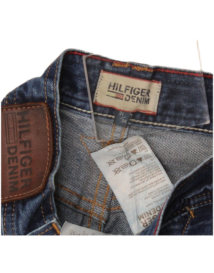 Tommy Hilfiger Herren Straight Jeans W31 L34 Blaue Baumwolle