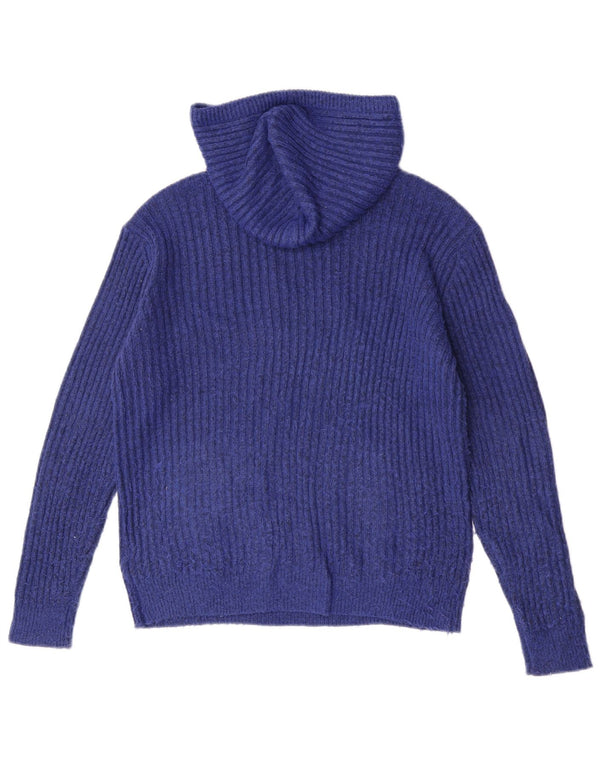 Marks & Spencer Damen Kapuzenpullover UK 14 Mittelblau meliert