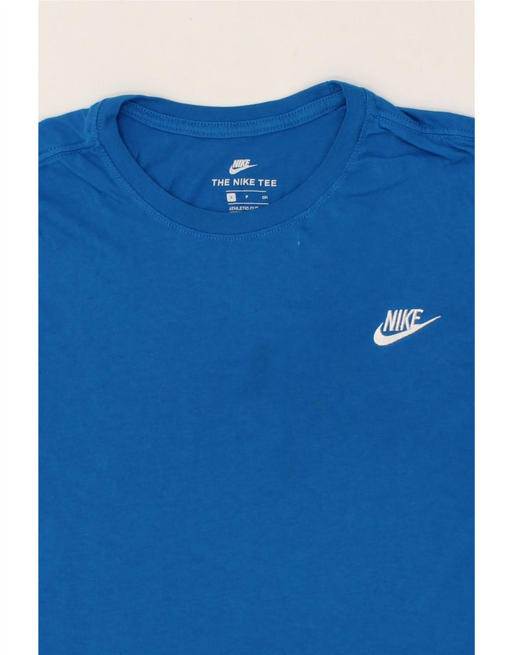 NIKE Mens Athletic Cut T-Shirt Top Small Blue Cotton Vintage Nike and Second-Hand Nike from Messina Hembry 