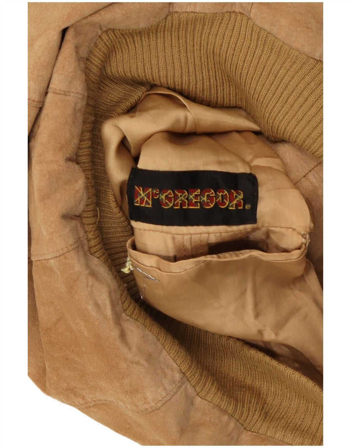MCGREGOR Herren Wildleder Bomberjacke UK 36 Small Beige