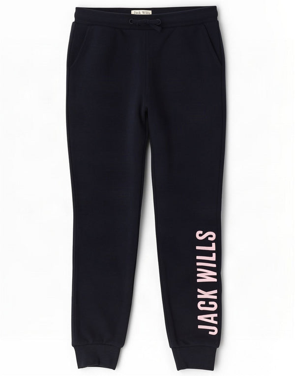 Jack Wills Trainingshose mit Grafik für Mädchen, 10–11 Jahre, Marineblau