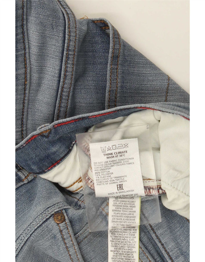 Marks & Spencer Herren Slim Jeans W34 L31 Blaue Baumwolle