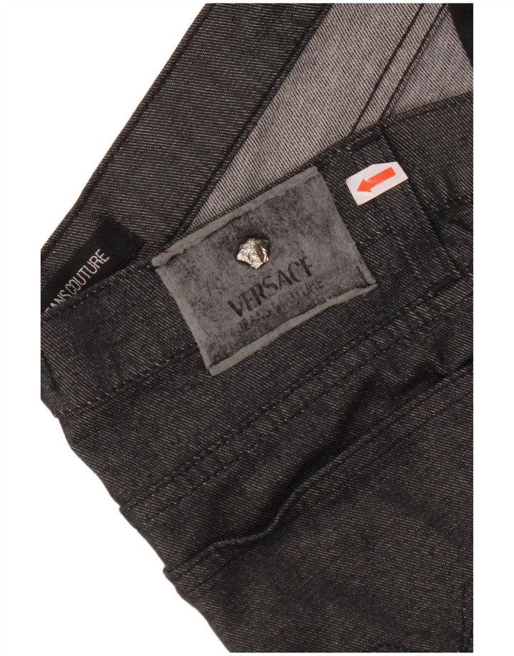 VERSACE Mens Ittierre Straight Jeans W31 L34  Grey Polyester