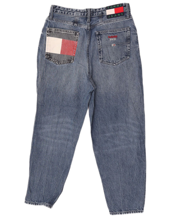 Tommy Hilfiger Damen Crop High Waist Tapered Jeans W28 L24 Blau