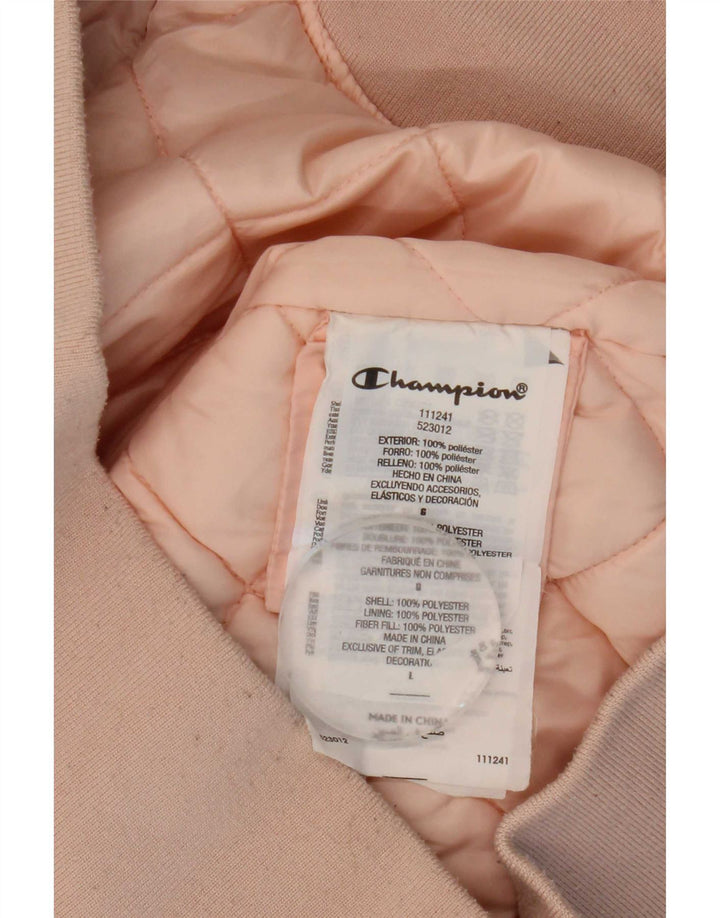 Champion Damen Bomberjacke mit Grafik IT 46 Large Pink Polyester