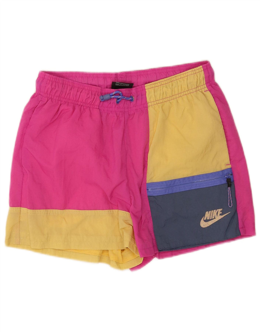 Nike Herren-Sportshorts aus mittelrosa Colourblock-Nylon