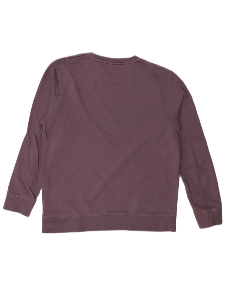 Wrangler Herren-Sweatshirt-Pullover aus mittelvioletter Baumwolle