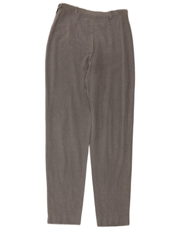 Marella Damen Tricot Freizeithose UK 10 Small W26 L28 Grauer Hahnentritt