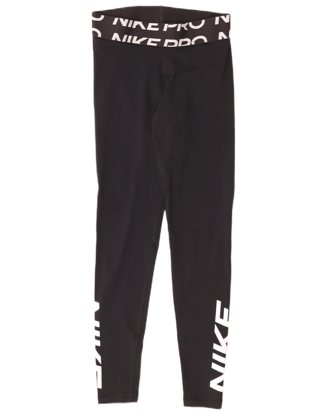 Nike Damen Dri Fit Graphic Leggings UK 10 Small Schwarz Polyester Sport