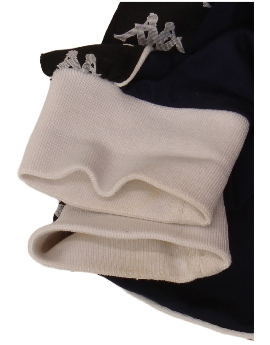 Kappa Herren-Trainingsanzugoberteil mit Grafik, XL, weißes Farbblock-Polyester