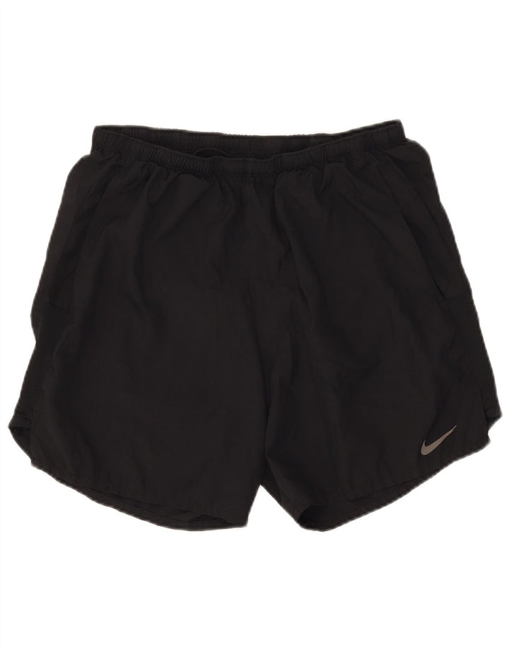 Nike Herren Dri Fit Sportshorts, groß, aus schwarzem Polyester