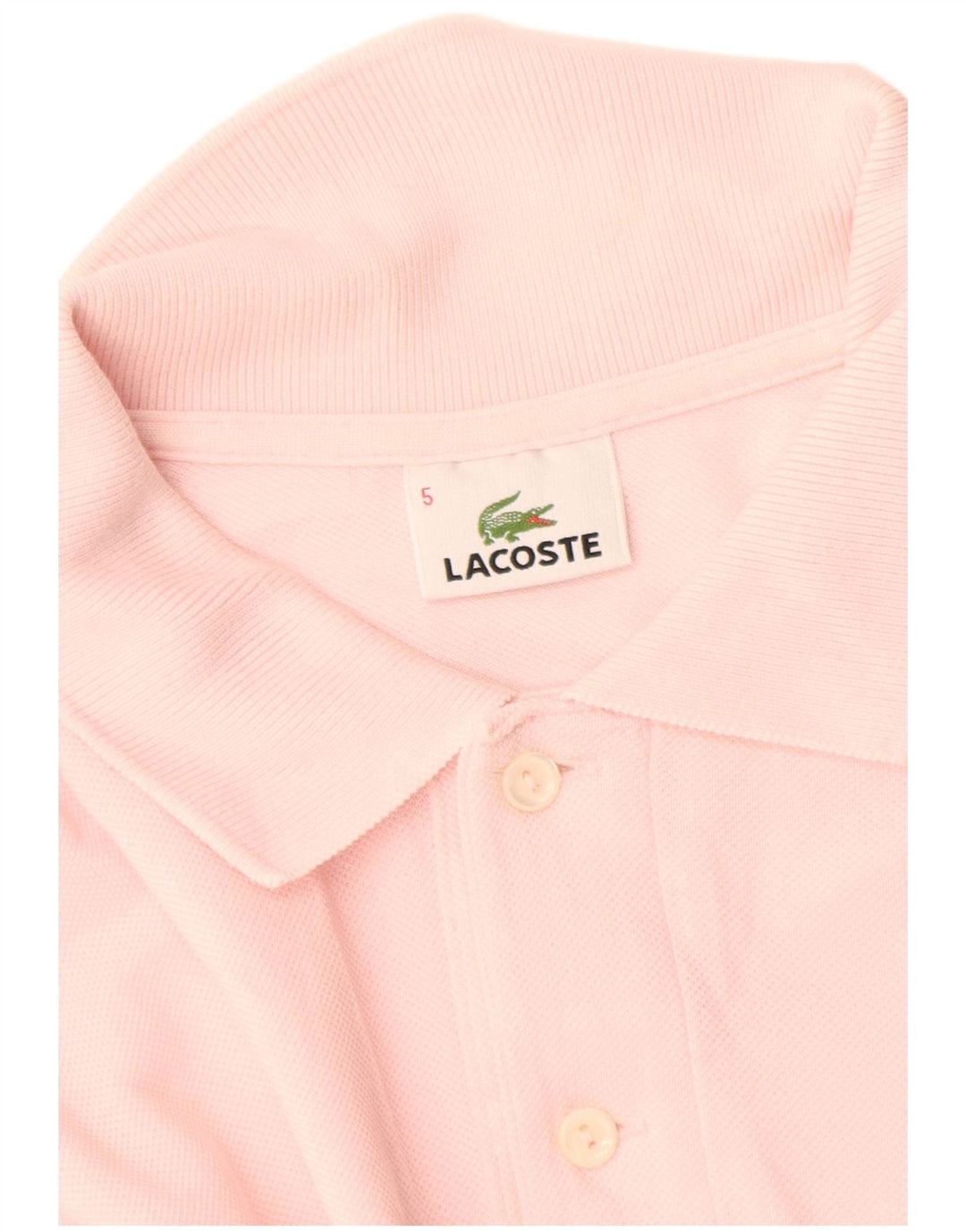 Lacoste Herren-Poloshirt, Größe 5, groß, Rosa