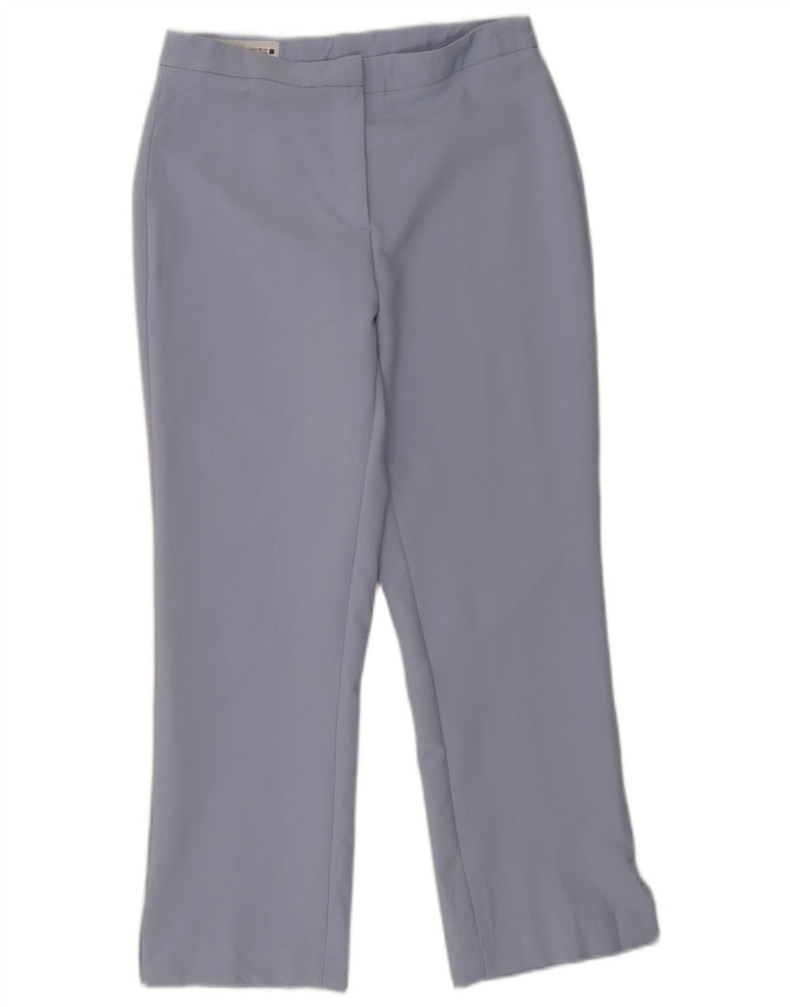 ZARA Damen Gerade Freizeithose Mittel W28 L26 Blau