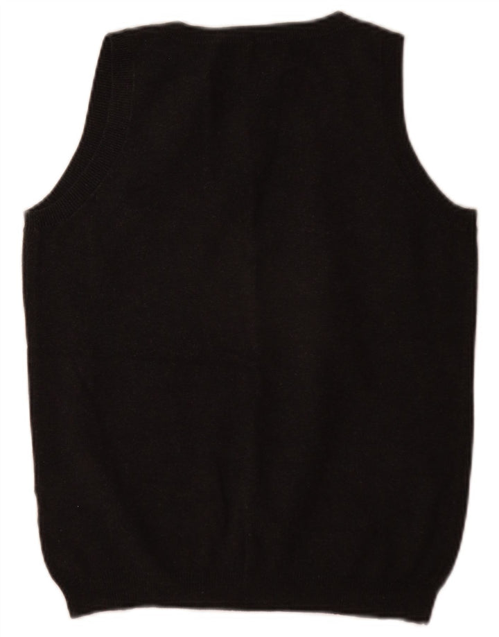 Zara Damen Weste Tank Top UK 14 Große graue Baumwolle