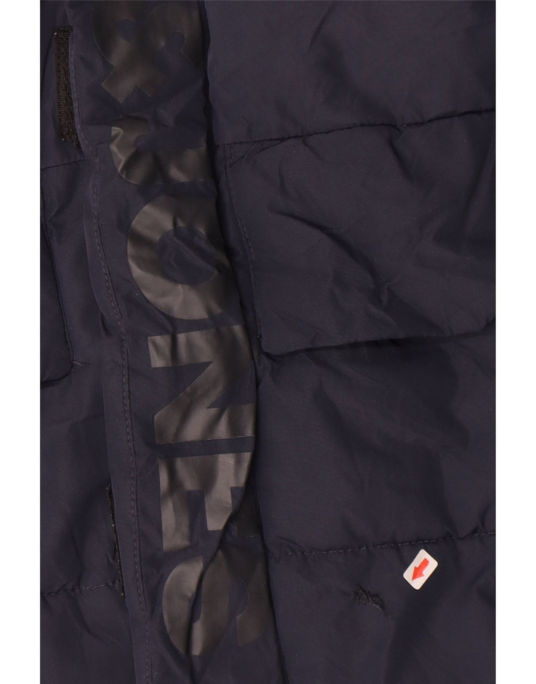 Jack & Jones Wattierte Jacke mit grafischer Kapuze für Jungen, 11–12 Jahre, Marineblau