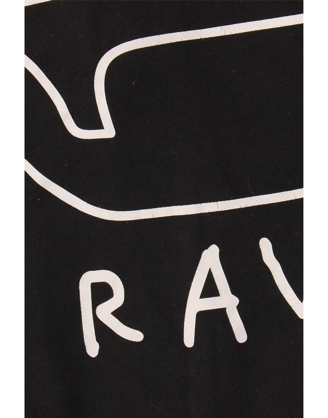 G-Star Herren-Sweatshirt mit Grafik, groß, aus schwarzer Baumwolle