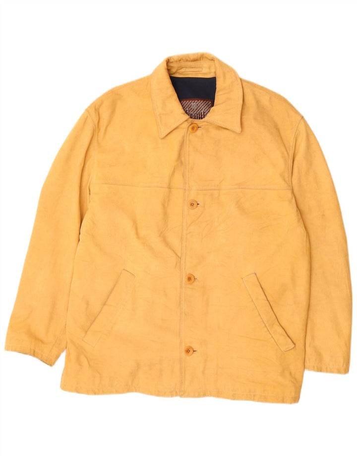 Scout Herren Lederjacke UK 42 XL Gelb