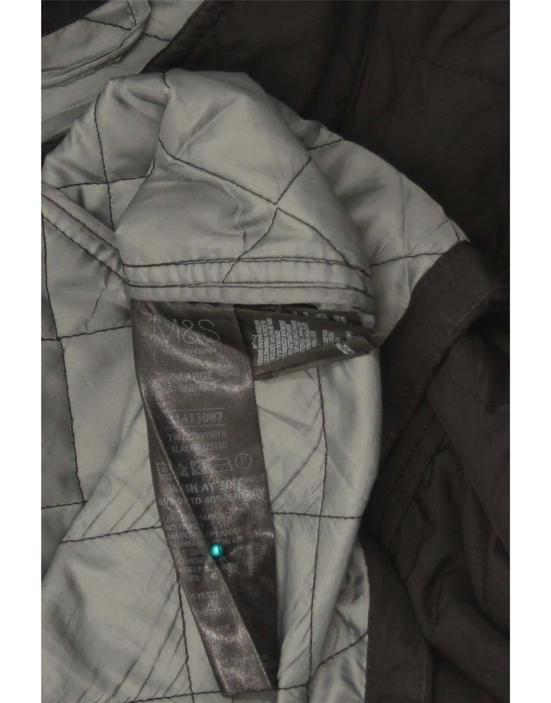 Marks & Spencer Herren Blue Harbour Steppjacke UK 42 XL Schwarz Polyester