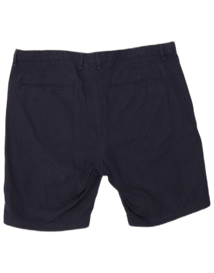 Calvin Klein Herren Chinoshorts W36 Large Marineblau kariert