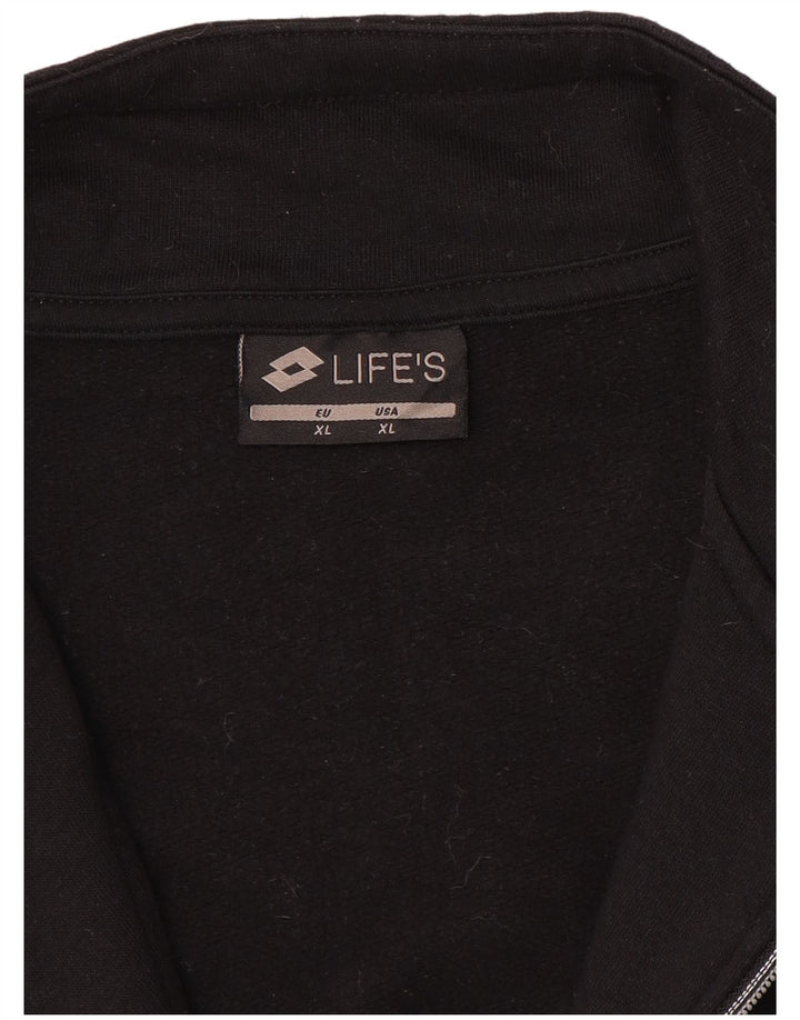 LOTTO Damen-Trainingsanzug-Top-Jacke UK 18 XL Schwarz