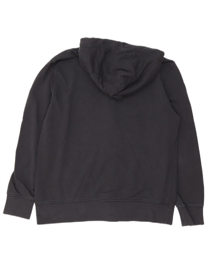 GANT Herren-Kapuzenpullover mit Reißverschluss, groß, aus schwarzer Baumwolle