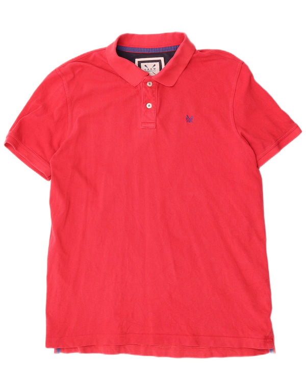 Crew Clothing Herren-Poloshirt, groß, rote Baumwolle