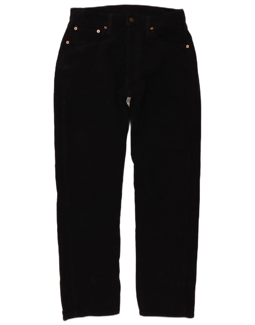 Levi's Herren 551 Straight Jeans W32 L30 Schwarze Baumwolle