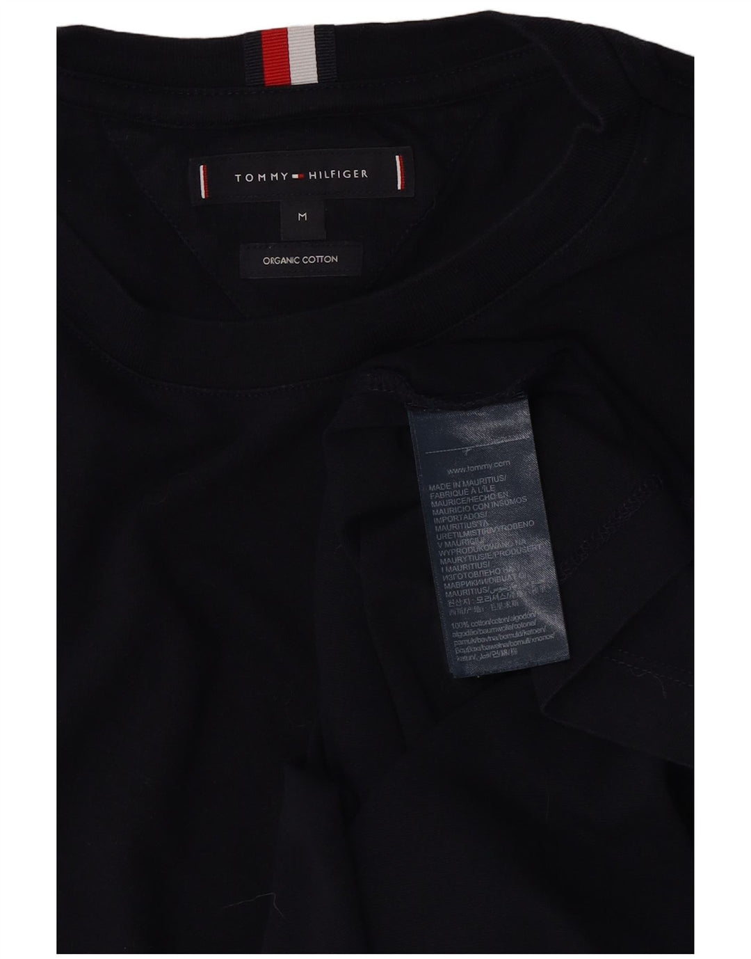 Tommy Hilfiger Herren T-Shirt Medium Navy Blue Baumwolle