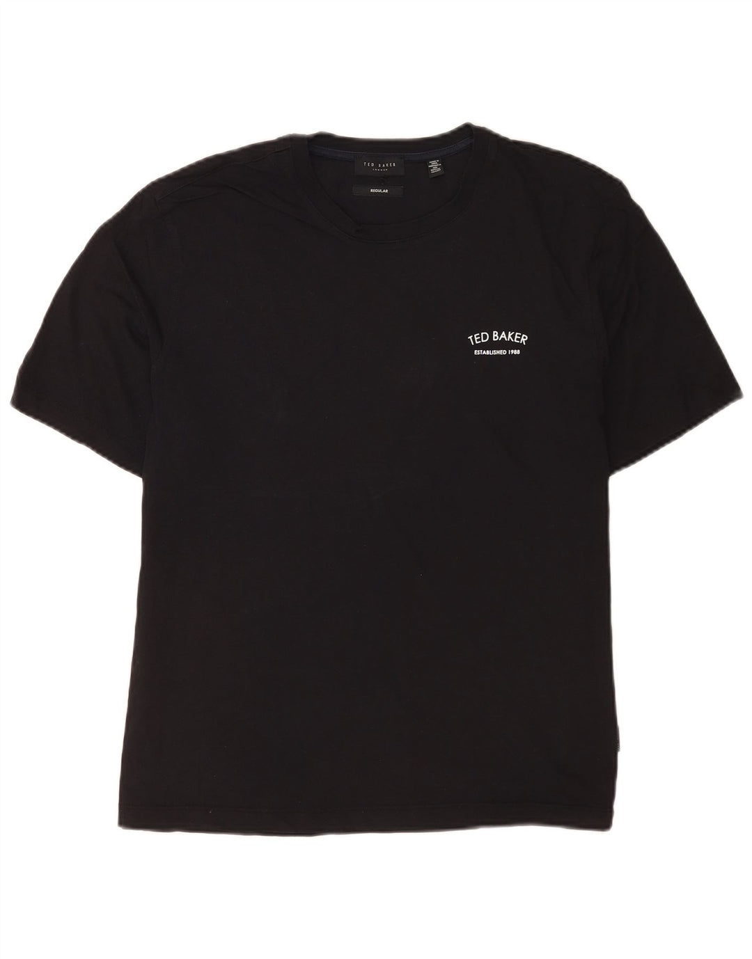 Ted Baker Herren-T-Shirt, normal, mittelschwarz, Baumwolle