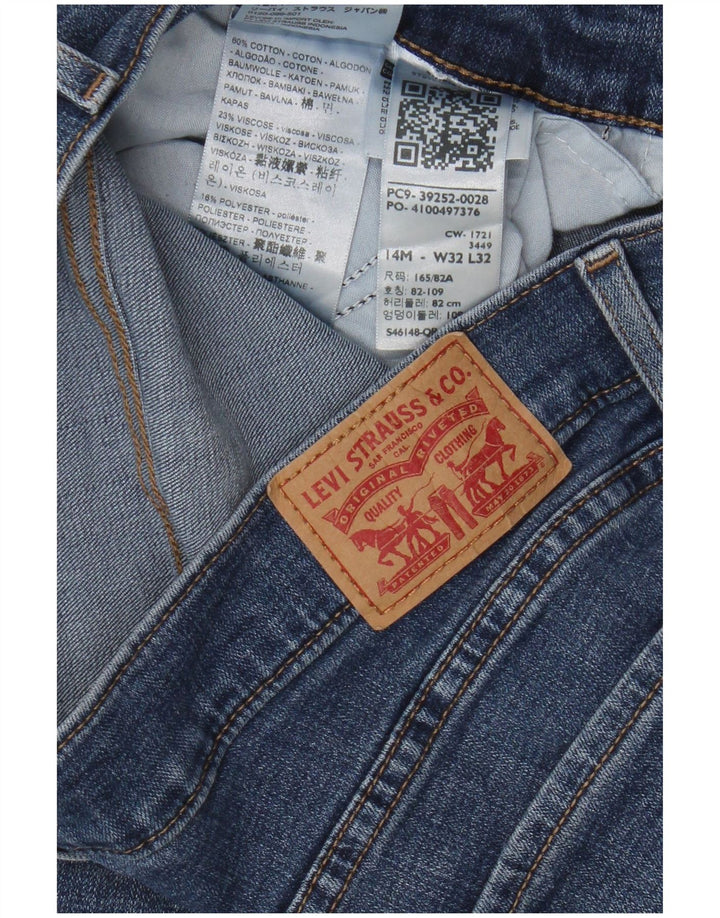 Levi's Damen Classic Bootcut Jeans US 14 XL W32 L32 Blaue Baumwolle