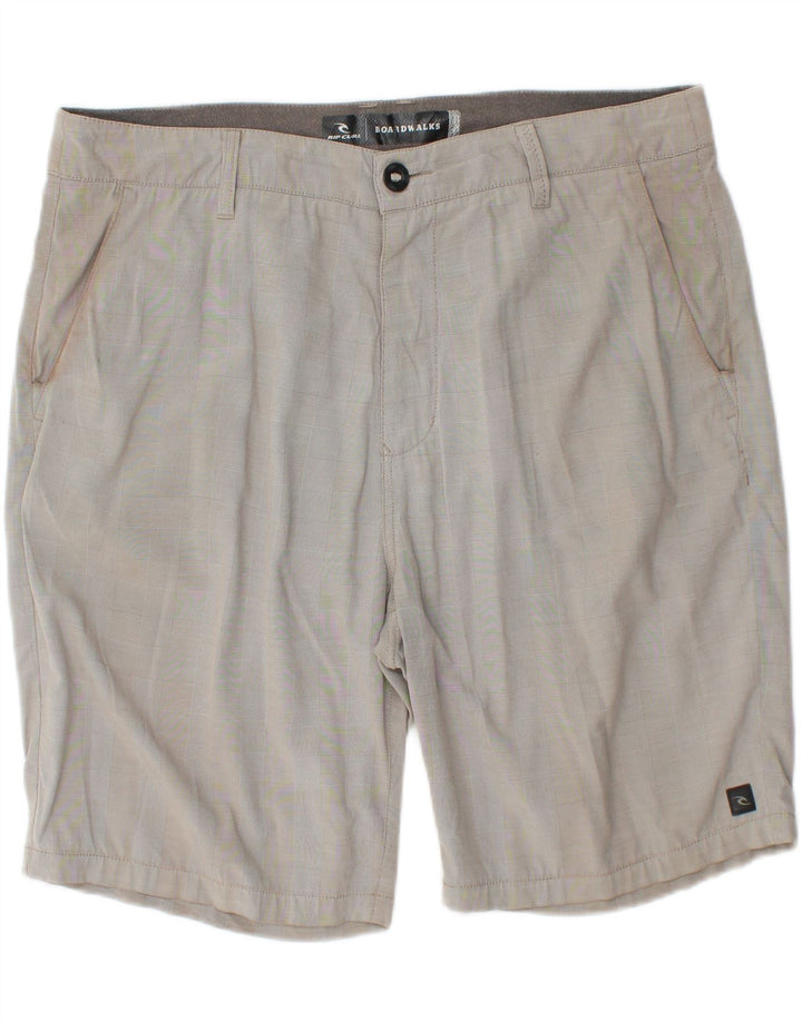 RIP CURL Herren Chinoshorts W38 XL Grau kariert