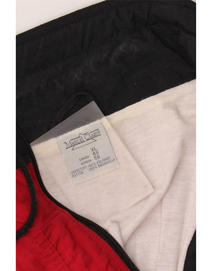 Marcel Clair Herren Anorakjacke UK 42 XL Rot Colourblock Polyamid