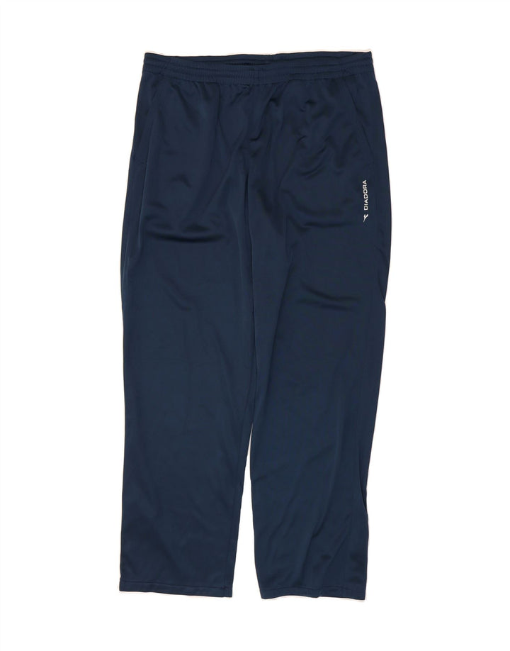 DIADORA Mens Tracksuit Trousers UK 44 Large  Navy Blue Polyester Vintage Diadora and Second-Hand Diadora from Messina Hembry 