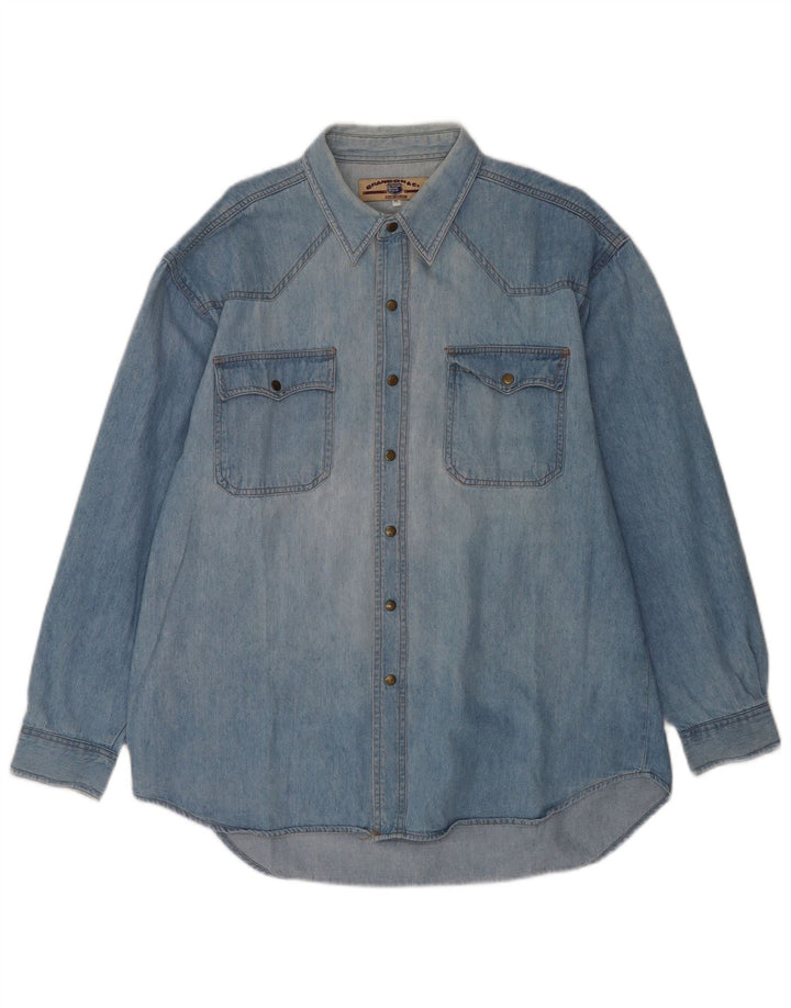 Brandon & C Herren Jeanshemd XL Blau Baumwolle