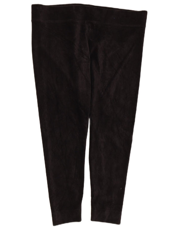 Marks & Spencer Damen Cord-Leggings UK 20 2XL Schwarz Baumwolle