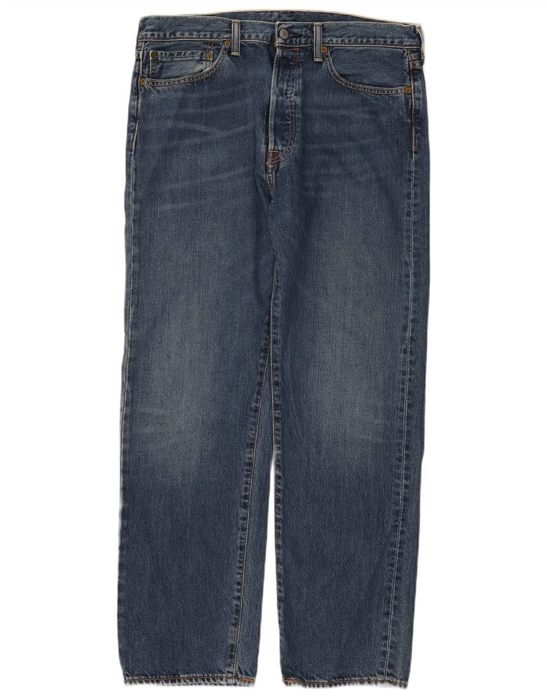 Levi's Herren 562 Straight Jeans W34 L32 Blaue Baumwolle