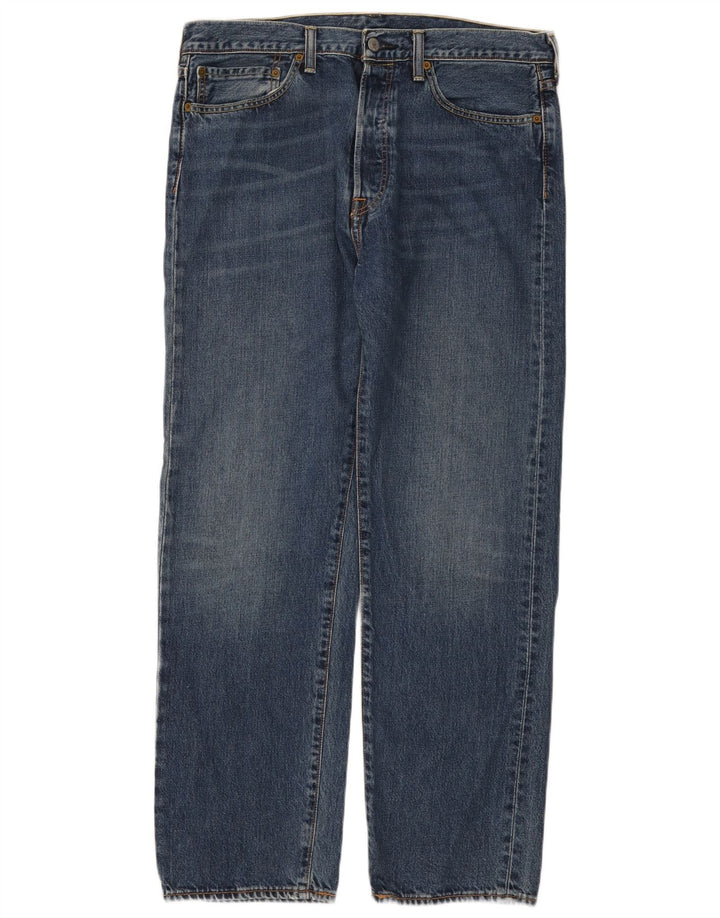 Levi's Herren 562 Straight Jeans W34 L32 Blaue Baumwolle