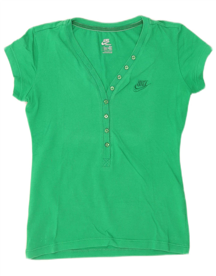 Nike Damen T-Shirt Top UK 12 Mittelgrün