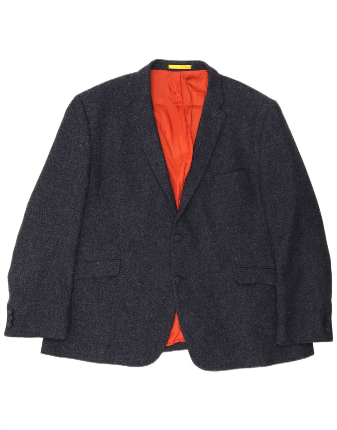 Shetland Herren-Blazer mit 2 Knöpfen, Größe 52 3XL, marineblaue Wolle