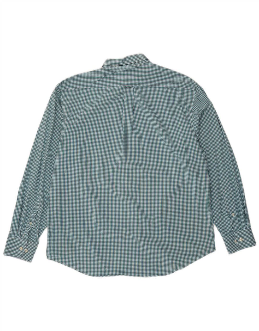 Izod Herrenhemd, groß, blau, Gingham-Baumwolle