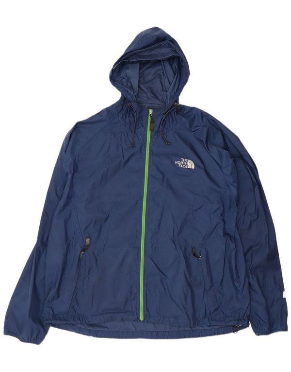 The North Face Herren-Regenjacke mit Kapuze, UK 44 2XL, marineblaues Nylon