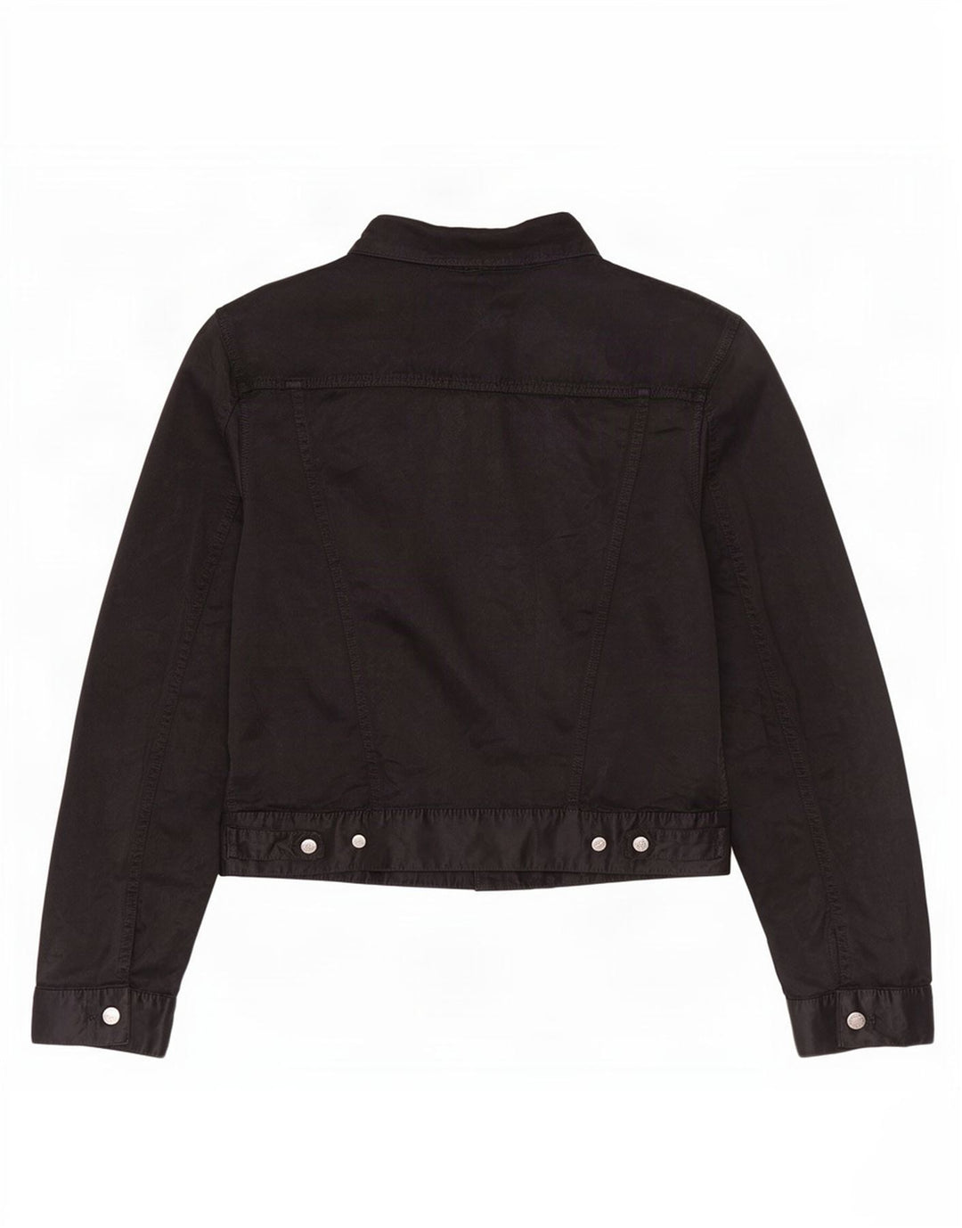 Diesel Damen Utility-Jacke UK 18 XL Schwarz Baumwolle