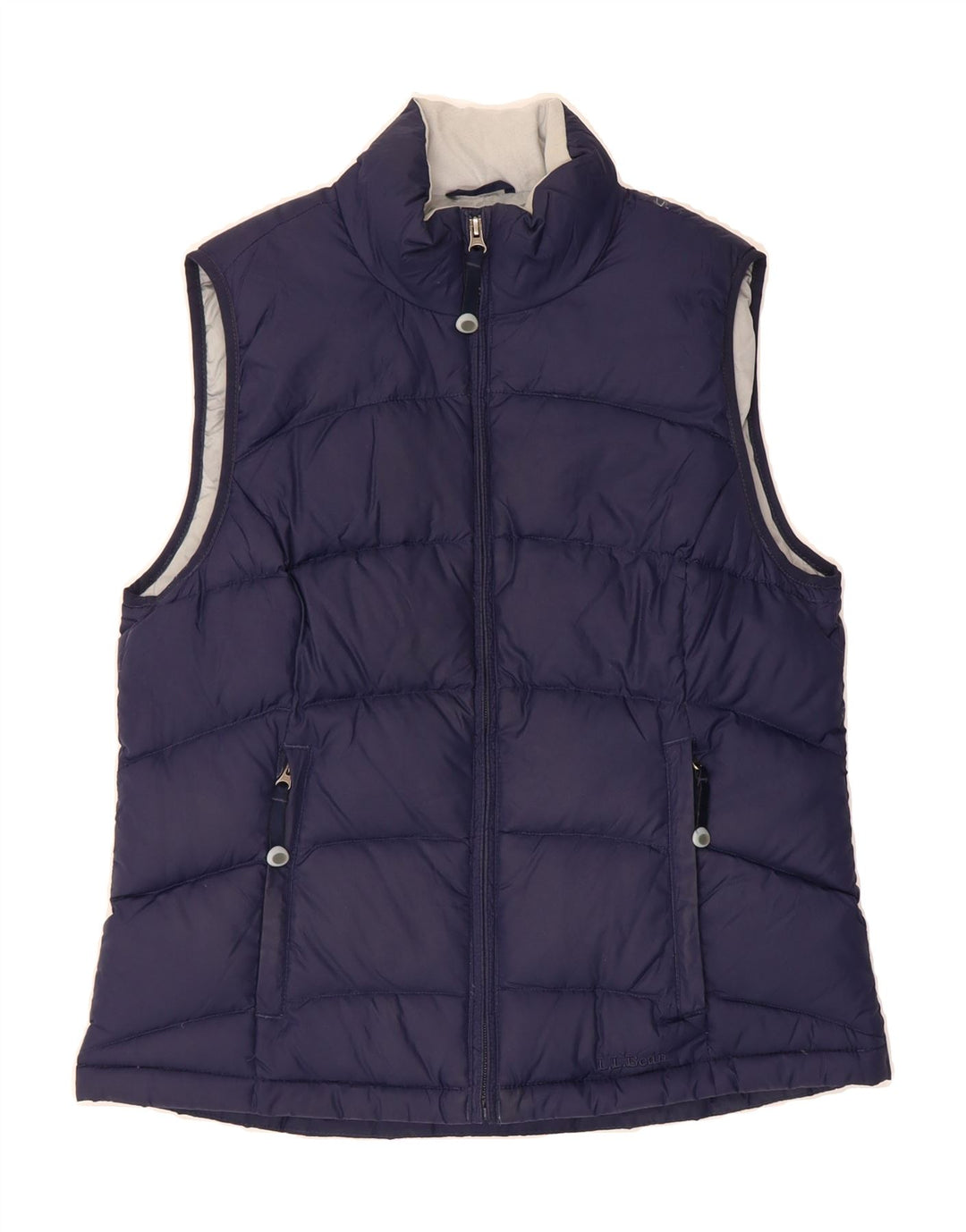 L.L.BEAN Womens Padded Gilet UK 14 Medium Navy Blue Nylon Vintage L.L.Bean and Second-Hand L.L.Bean from Messina Hembry 