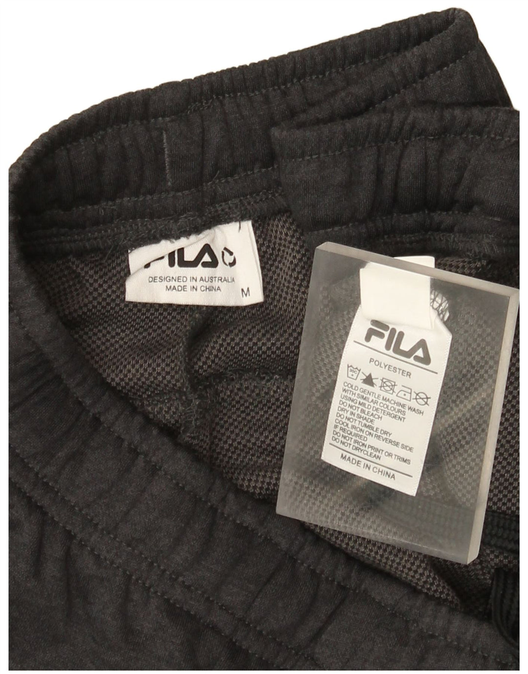 Fila Herren-Trainingshose aus mittelgrauem Polyester