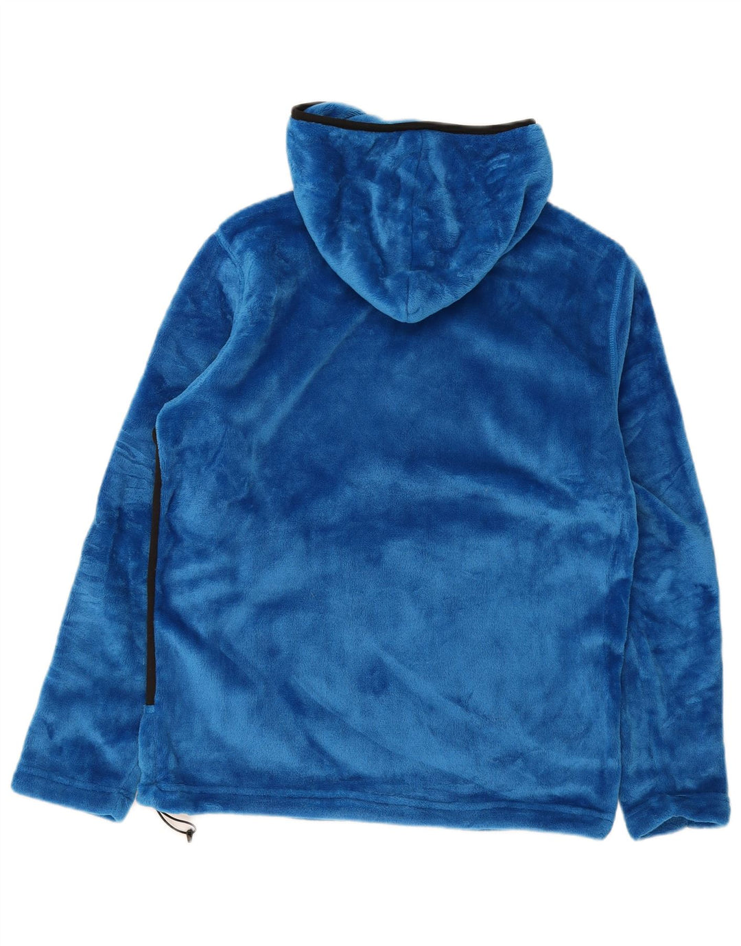 Brugi Herren-Fleecejacke mit Kapuze, UK 40, groß, blaues Farbblock-Polyester