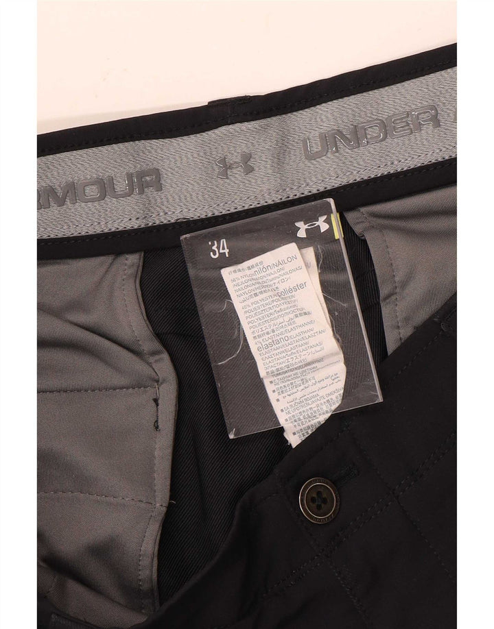 Umbro Herren Chinoshorts W34 Großes schwarzes Nylon