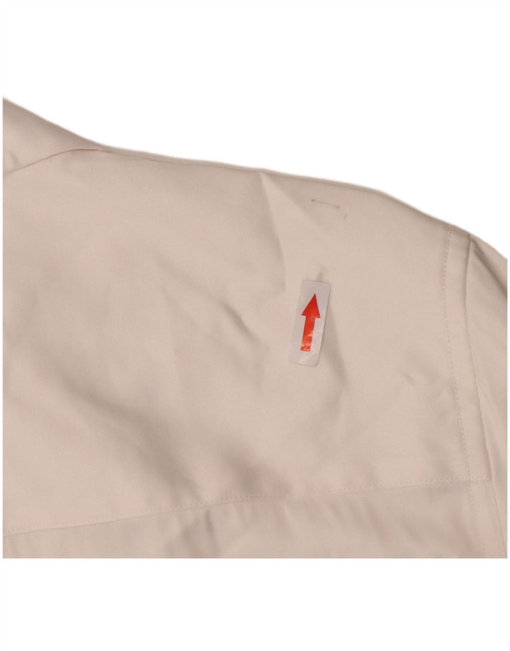 Zara Herren Kurzarmhemd Small Weiße Viskose