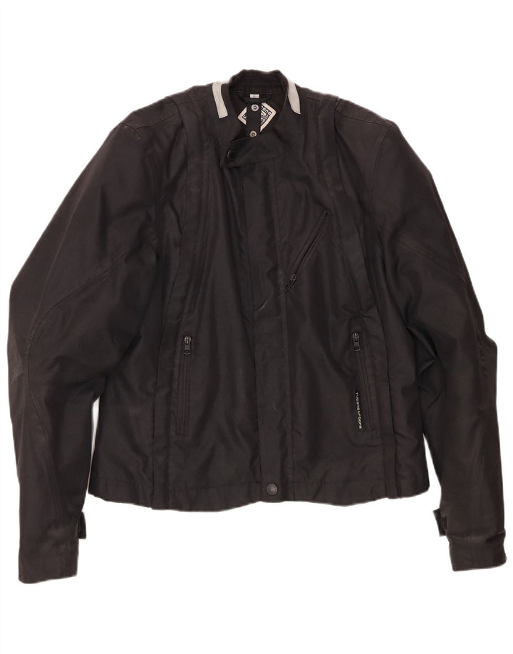 Tucano Urbano Herren Racer Jacke UK 36 Small Schwarz Polyester