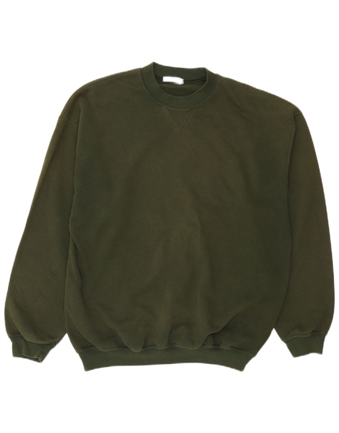 Marks & Spencer Herren-Sweatshirt-Pullover, mittlere Khaki-Baumwolle